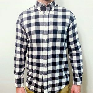 John Ashford Mens Black/White Flannel